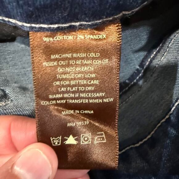 KUT From The Kloth Raw Hem Straight Denim Jeans Women’s 6 Dark Blue Wash Casual - Picture 9 of 10